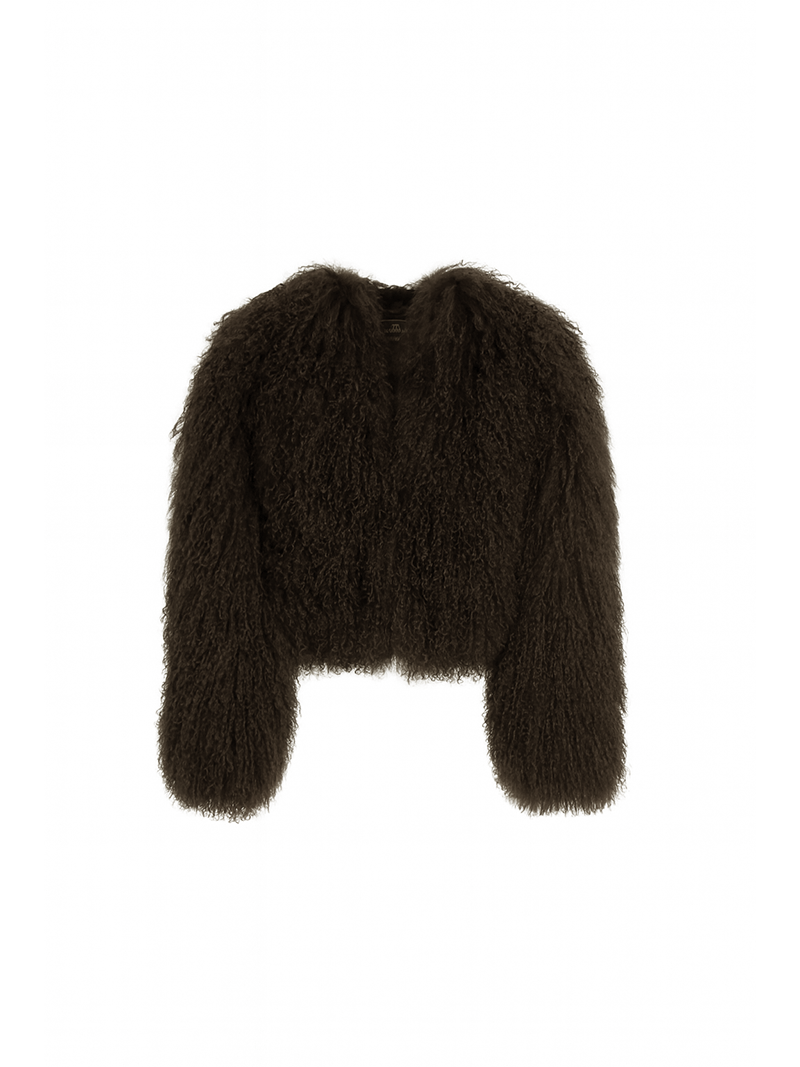 Hanna Mongolian Coat Chocolate