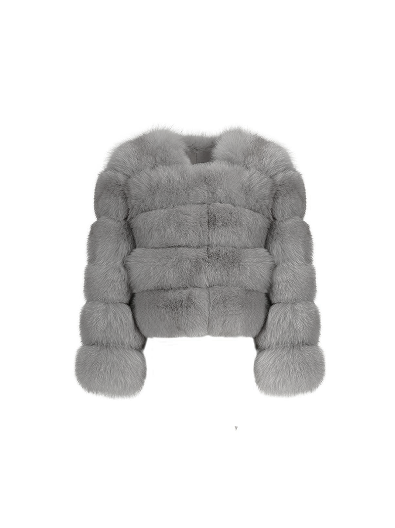 Sofia Fur Coat Grey