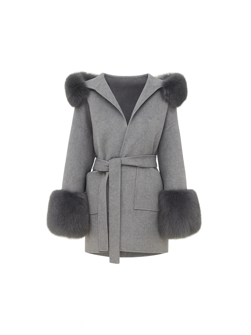 Layla Wool Coat Grey