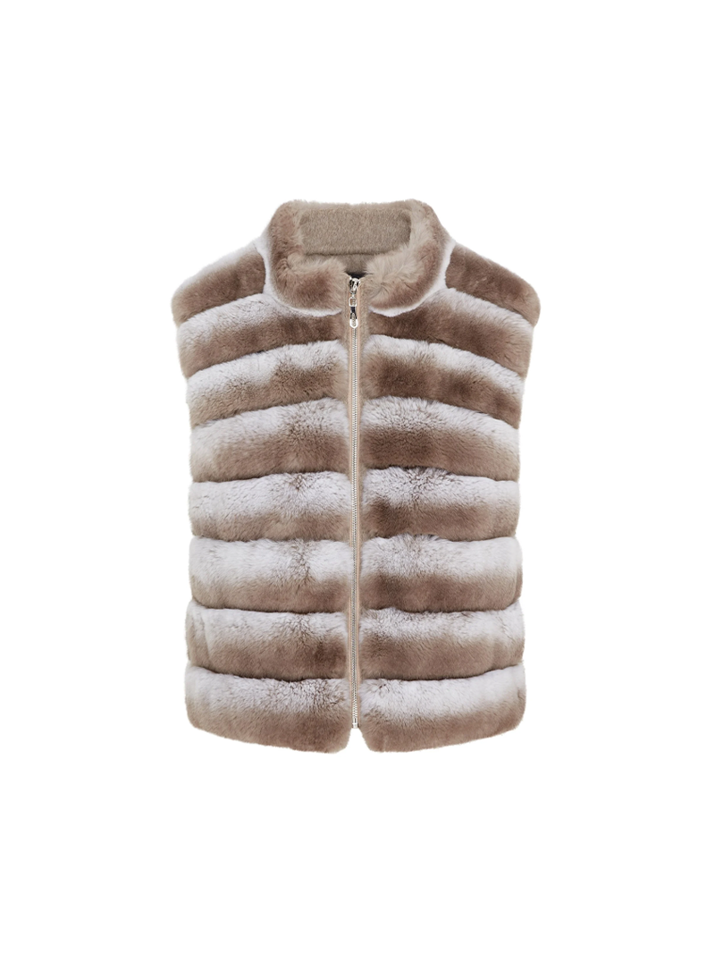 Amira Rex Gilet Beige – CLELIA STUDIOS