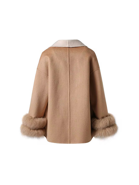 Huda Wool Coat Camel