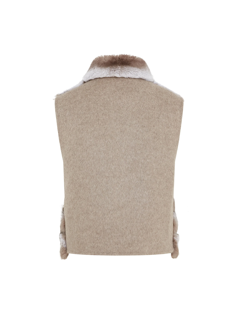 Amira Rex Gilet Beige