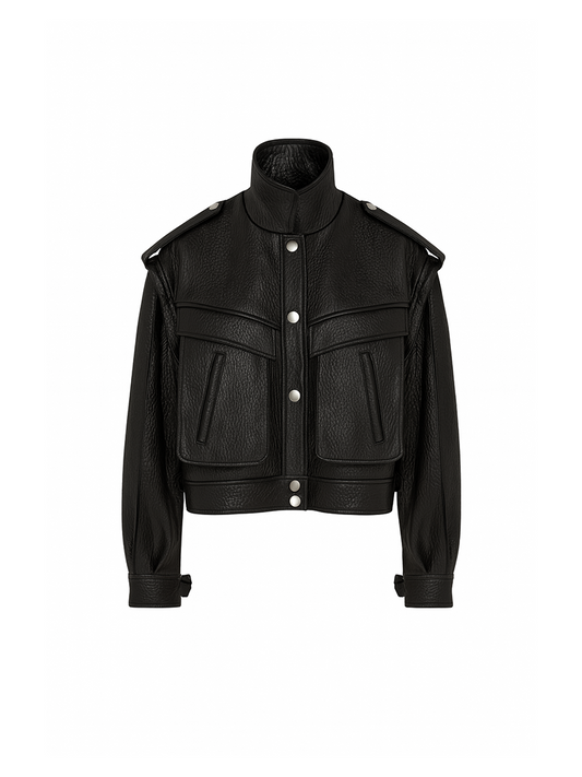 Blake Leather Jacket Black