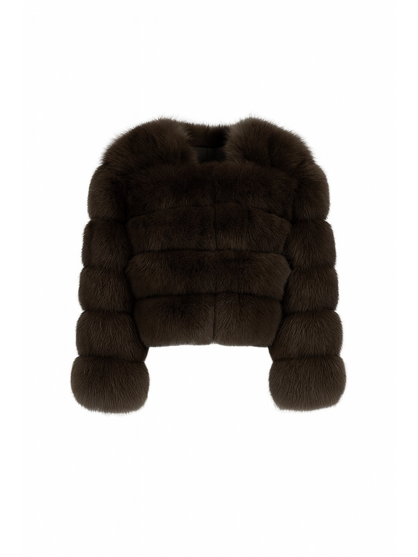 Sofia Fur Coat Chocolate