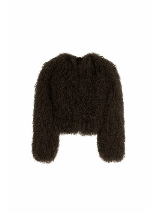 Hanna Mongolian Coat Chocolate