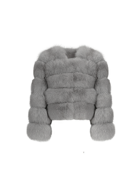 Sofia Fur Coat Grey