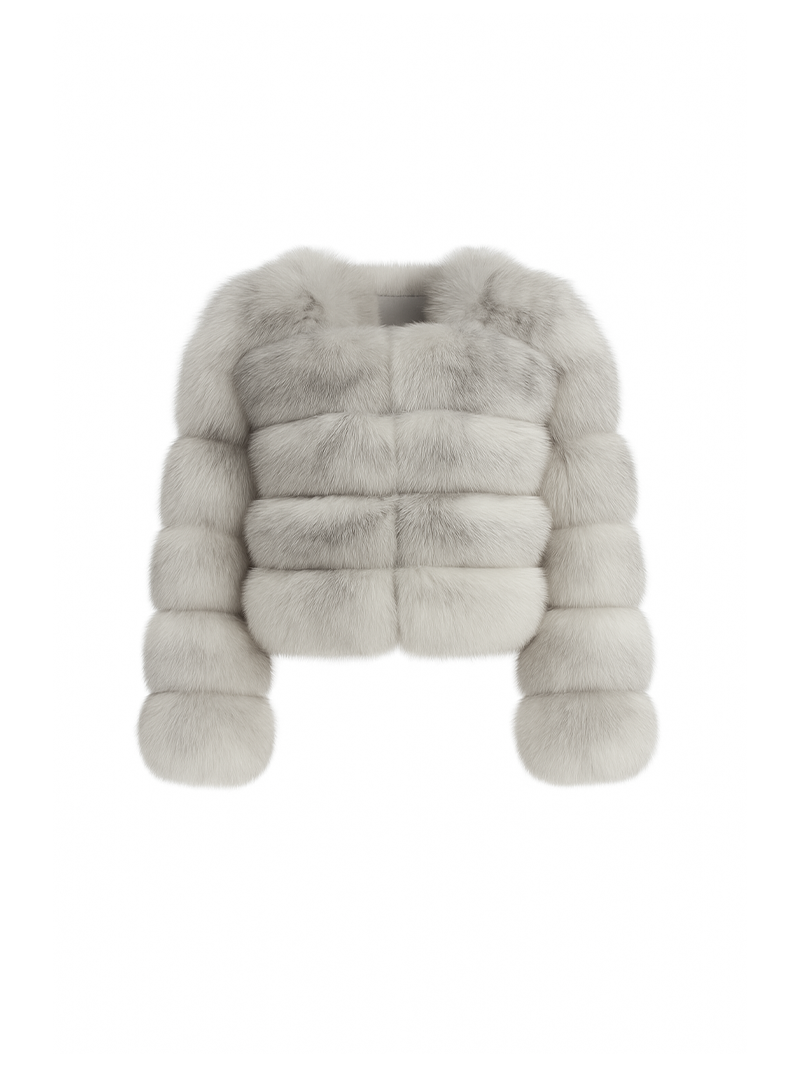 Sofia Fur Coat Natural White