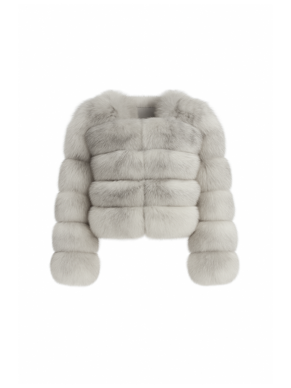 Sofia Fur Coat Natural White