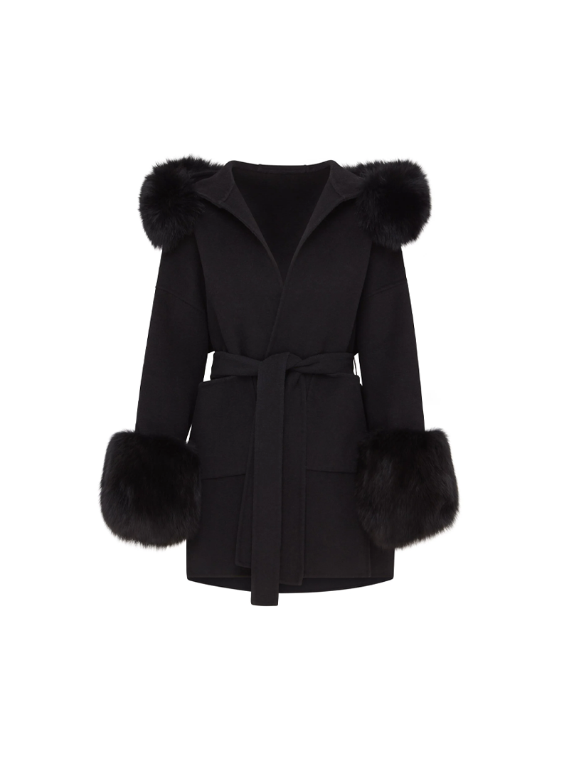 Layla Wool Coat Black