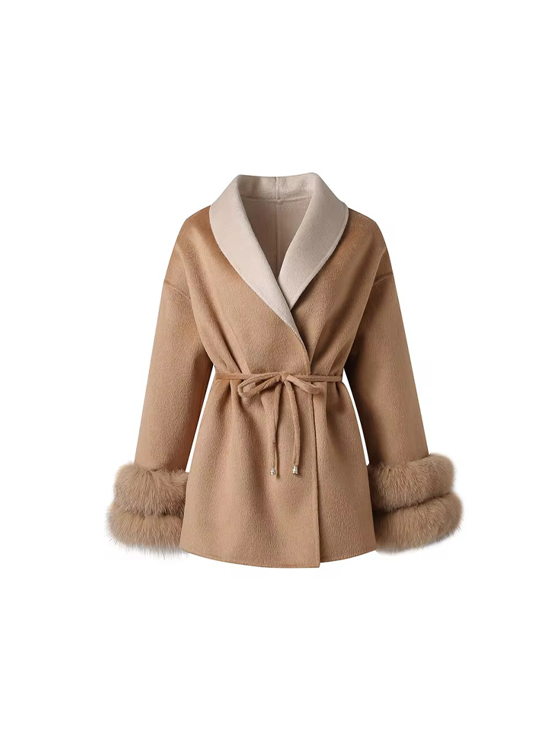 Huda Wool Coat Camel