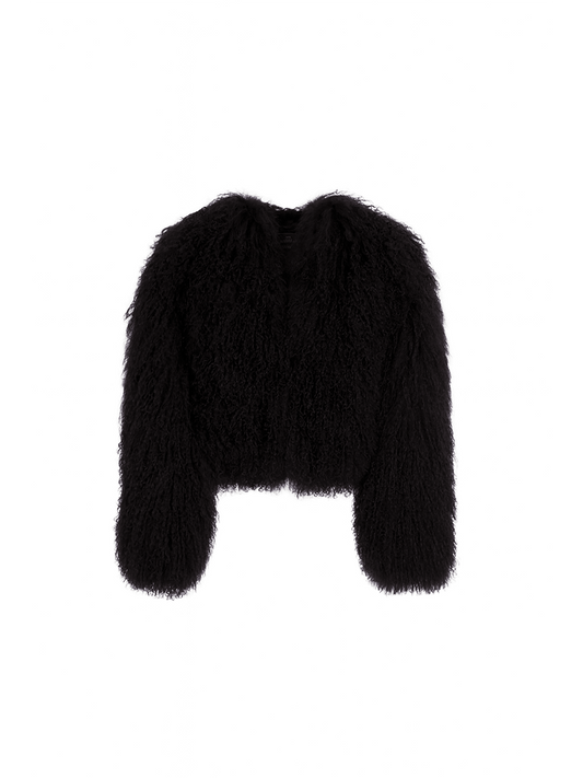 Hanna Mongolian Coat Black