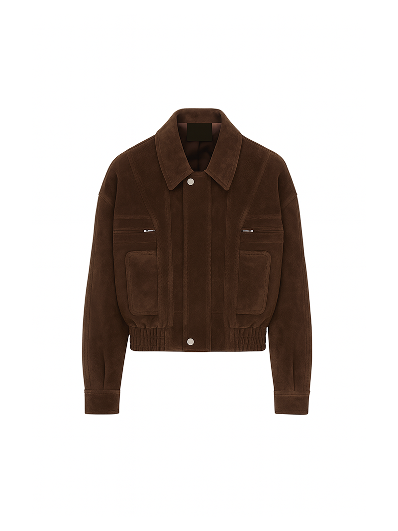 Tate Suede Jacket Brown