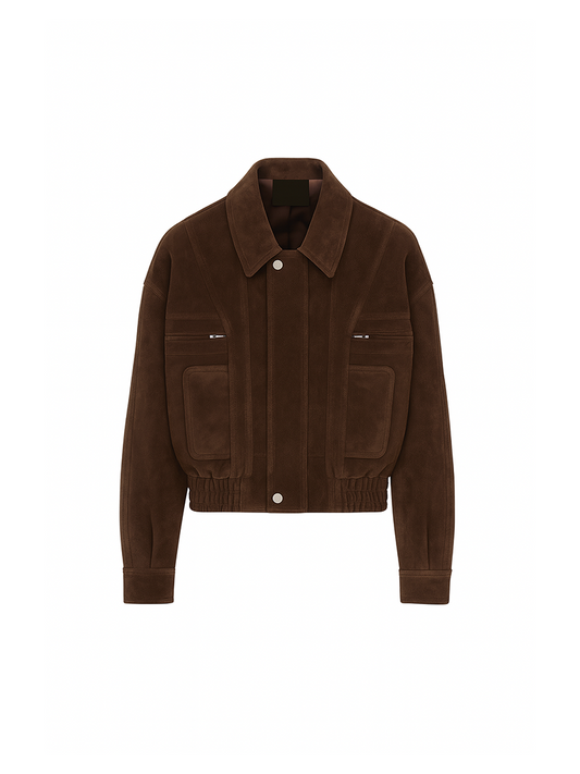 Tate Suede Jacket Brown