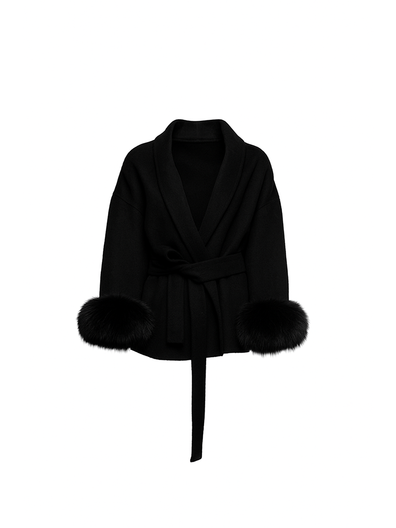 Maia Wool Coat Black