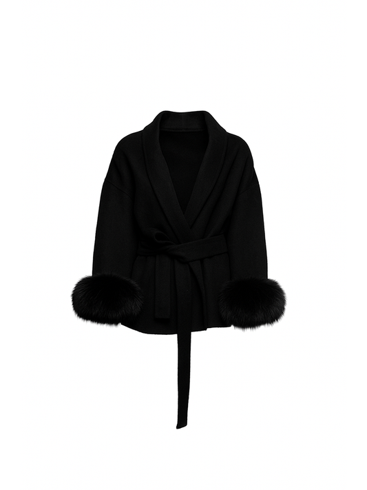 Maia Wool Coat Black