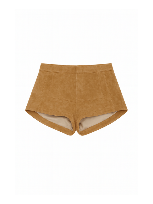 Wren Suede Shorts Beige
