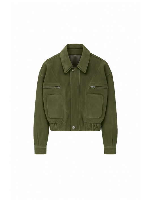 Tate Suede Jacket Green